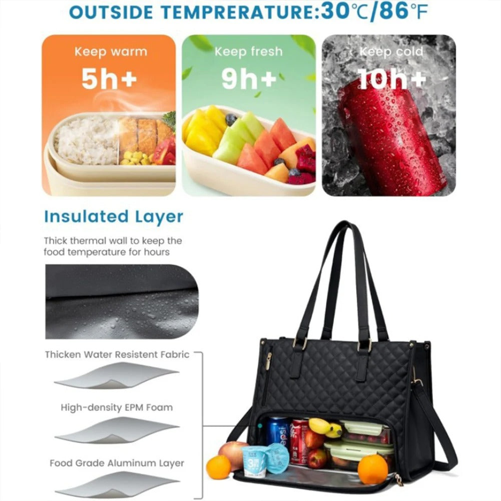 Bolso Cartera 2 en 1 con Compartimento para Lonchera